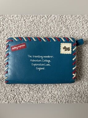 Radley Express Blue Leather Zip Wallet